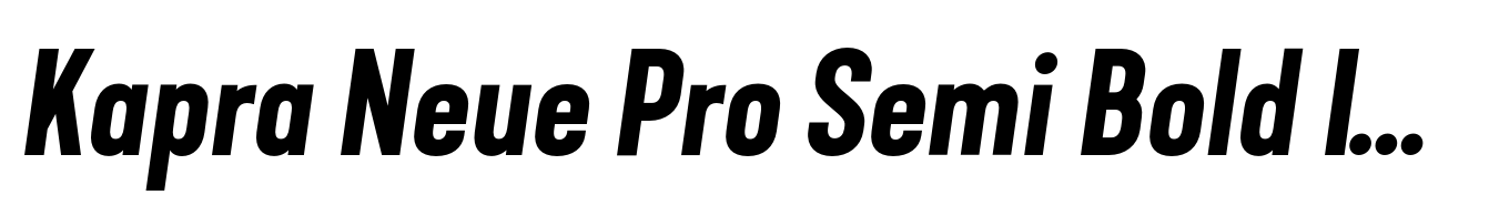 Kapra Neue Pro Semi Bold Italic